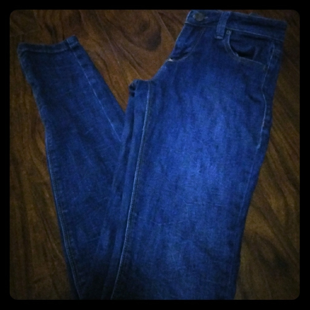 Distressed jeans